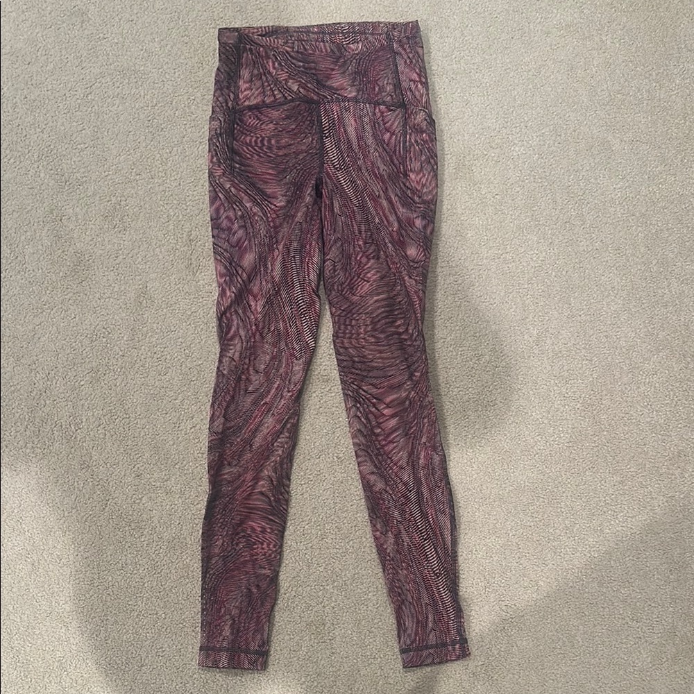 Purple Lululemon Leggings, Size 4, Barely Worn